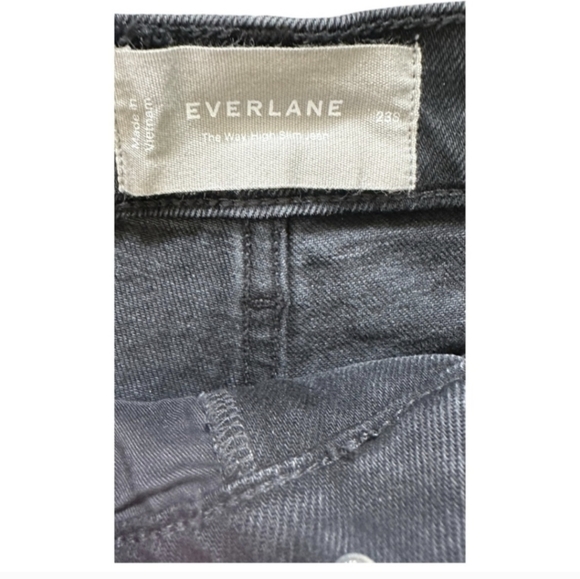 Everlane The Way High Slim Jean low stretch regenerative cotton in Black Size 23 - Picture 4 of 4